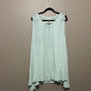 NWT Sleeveless Light Green Tunic Dress